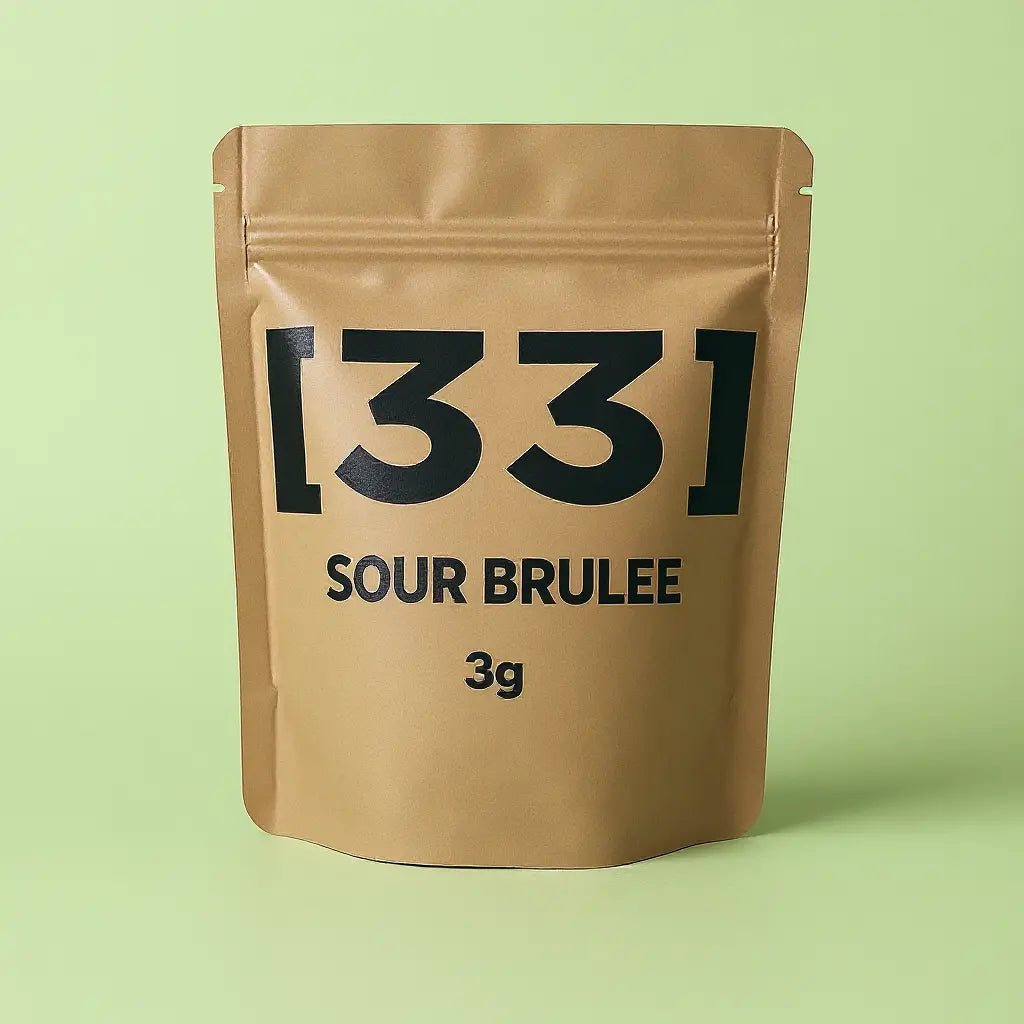 photo de l'emballage du produit cbd sour brulée bio
