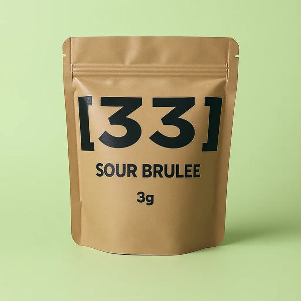 photo de l'emballage du produit cbd sour brulée bio