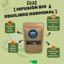 Infusion Bio au CBD pour lâĂ©quilibre hormonal de Gr33nz, formulĂ©e avec sauge, sauge ananas et thym citron. Contient 25 % de chanvre CBD bio pour un bien-ĂȘtre naturel.