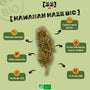Fleur de CBD Hawaiian Haze Bio de Gr33nz, cultivée sous serre, offrant un arôme fruité, sucré et acidulé. 100 % naturelle avec 14 % de CBD et moins de 0,3 % de THC.