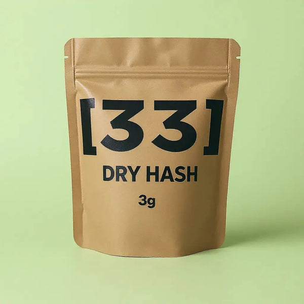 photo de l'emballage du produit cbd dry hash