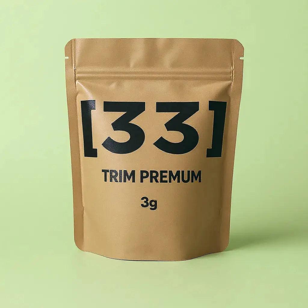 photo de l'emballage du produit cbd trim