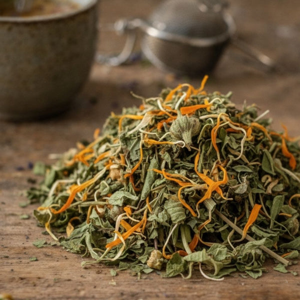 Tisane CBD Pulse GR33NZ : mélange bio tonifiant au chanvre et plantes aromatiques. Le petit coup de boost sans caféine.